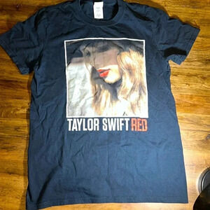 2013 Taylor Swift concert RED international TOUR blk short sleeve unisex shirt S